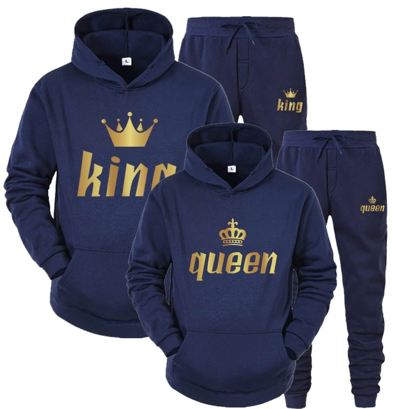 2022 Fashion Couple Sportwear Set KING or QUEEN - Image 9