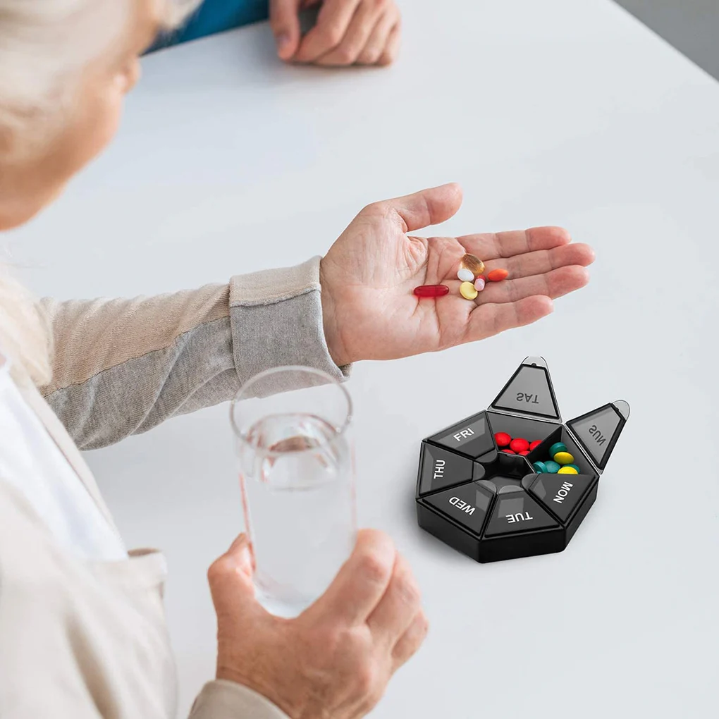2Pcs/set Pill Case Plastic 7 Days Tablet Candy Box Portable Storage Tablet Holder Travel Organizer Pill Dispenser Container - Image 15