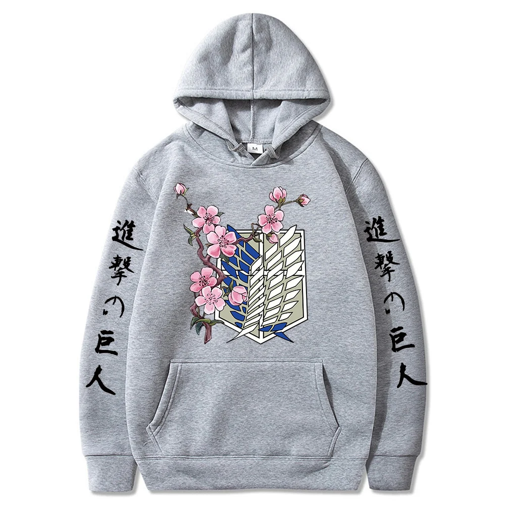 Anime Attack on Titan Printed Long Sleeved Hoodie Men Women Tops Harajuku Clothes - Image 6