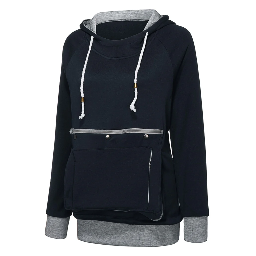 Cat Lovers Sweatshirt women Hoodies Kangaroo Dog Pet Paw Pullovers Cuddle Pouch Sweatshirt Pocket Animal Ear Hooded Dropshipping - Image 11