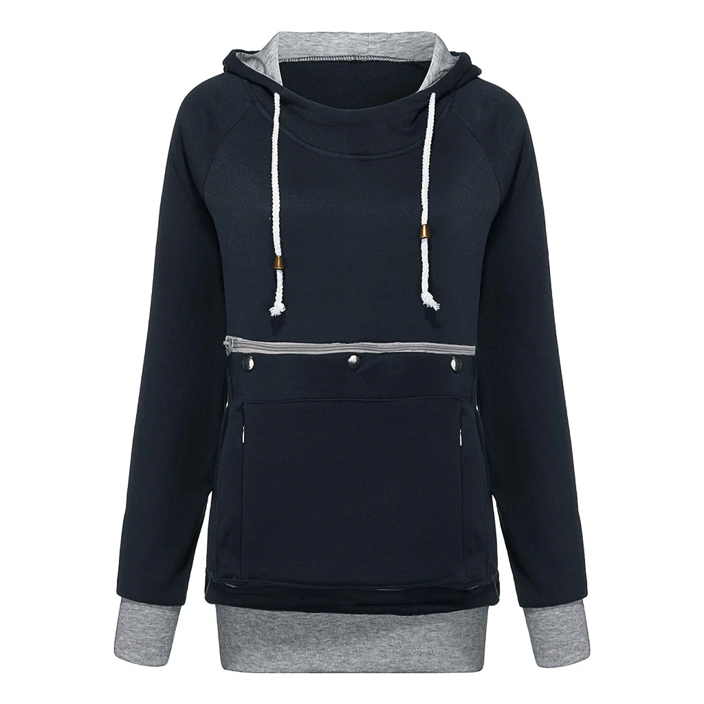 Cat Lovers Sweatshirt women Hoodies Kangaroo Dog Pet Paw Pullovers Cuddle Pouch Sweatshirt Pocket Animal Ear Hooded Dropshipping - Image 3
