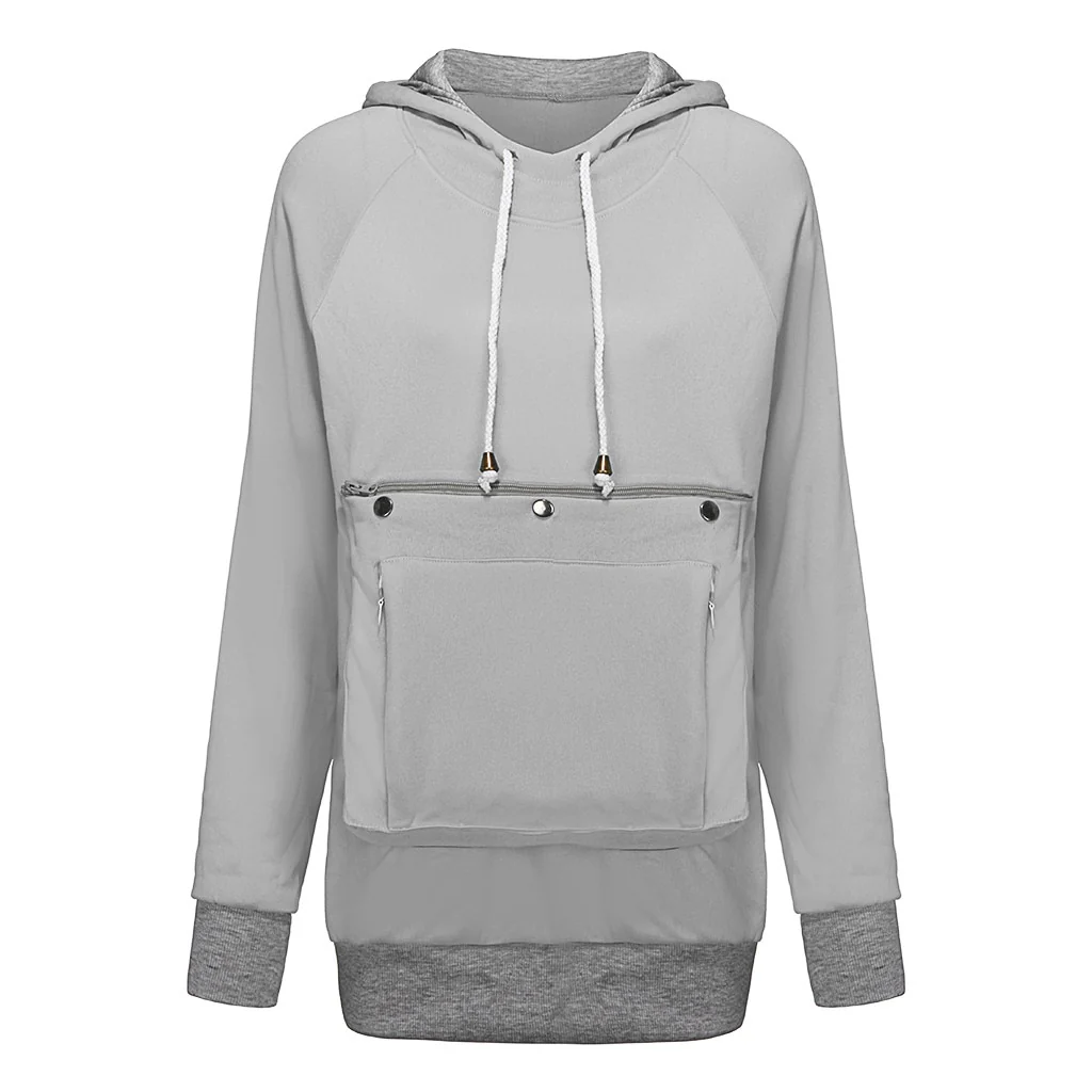 Cat Lovers Sweatshirt women Hoodies Kangaroo Dog Pet Paw Pullovers Cuddle Pouch Sweatshirt Pocket Animal Ear Hooded Dropshipping - Image 6