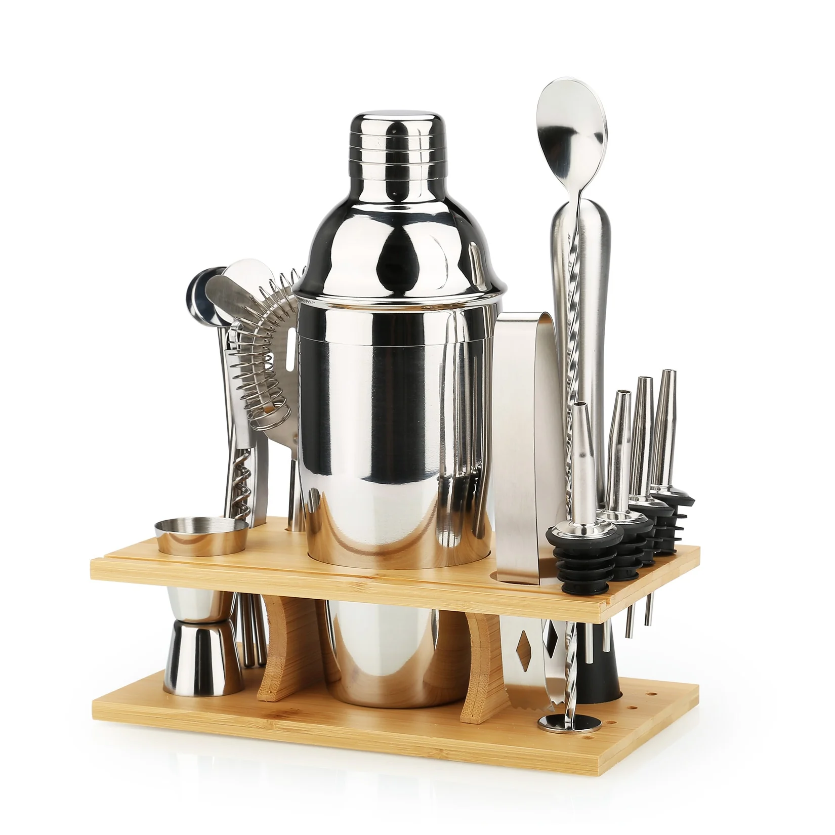 Cocktail Shaker Making Set,16pcs Bartender Kit For Mixer Wine Martini, Stainless Steel Bars Tool, Home Drink Party Accessories - Image 7