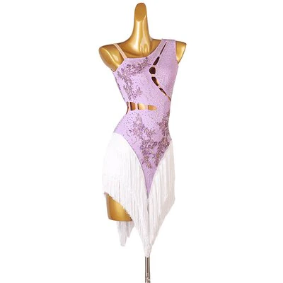 Latin Dress Women Dancing Rhinestone Dress 12 colors Tassels Fringe Dress Rumba Dress Competition Salsa Costume Gatsby Dress - Image 8
