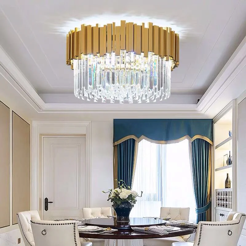 Modern Crystal Ceiling Chandelier For Living Room LED Luxury Gold Stainless Steel Lustres Cristal Lamp Hanging Fixtures Bedroom - Image 6