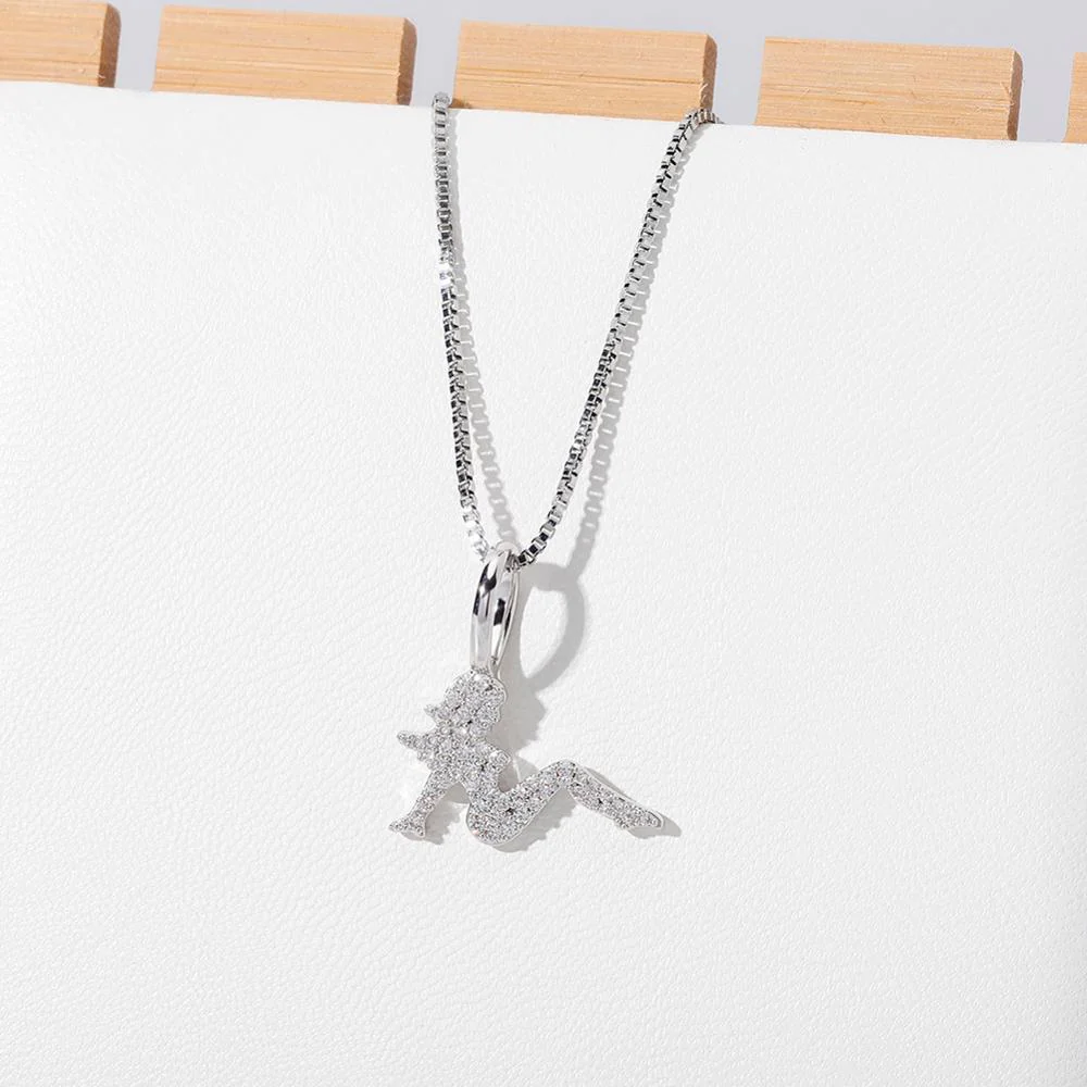 TOPGRILLZ Charm Women Pendant 100%925 Sterling Silver Iced Zircon Pendant Women Fashion Jewelary. - Image 8