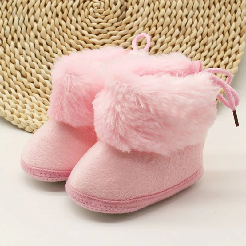 Winter Sweet Newborn Baby Girls Princess Winter Boots First Walkers Soft Soled Infant Toddler Kids Girl Footwear Shoes - Image 11
