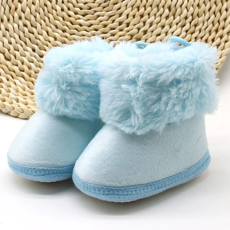 Winter Sweet Newborn Baby Girls Princess Winter Boots First Walkers Soft Soled Infant Toddler Kids Girl Footwear Shoes - Image 4
