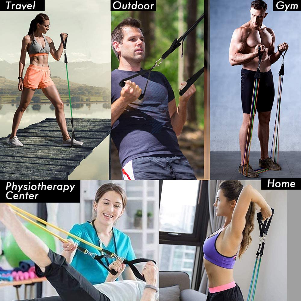 Women Fitness Resistance Loop Bands Set Training Exercise Yoga Expander Elastic Band Equipment for Home Workout Gym Bodybuilding - Image 17