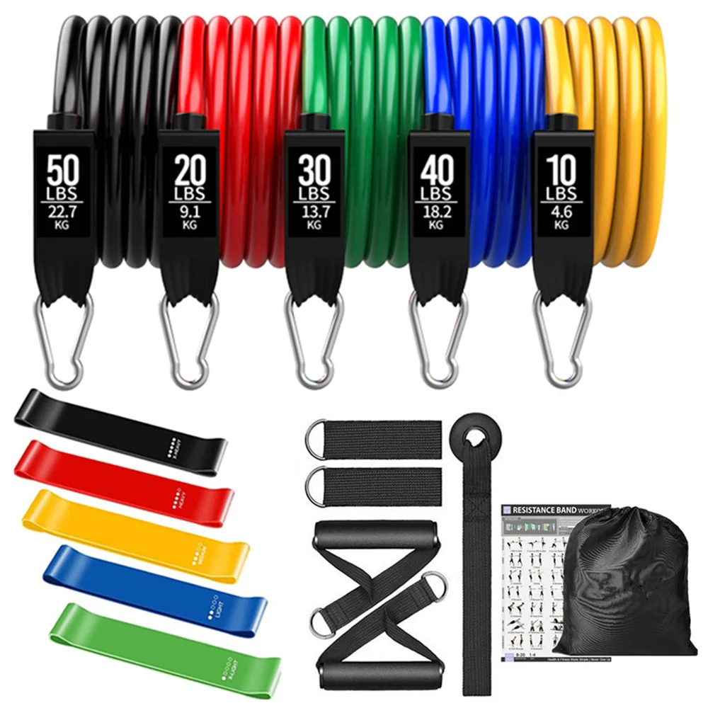 Women Fitness Resistance Loop Bands Set Training Exercise Yoga Expander Elastic Band Equipment for Home Workout Gym Bodybuilding - Image 7